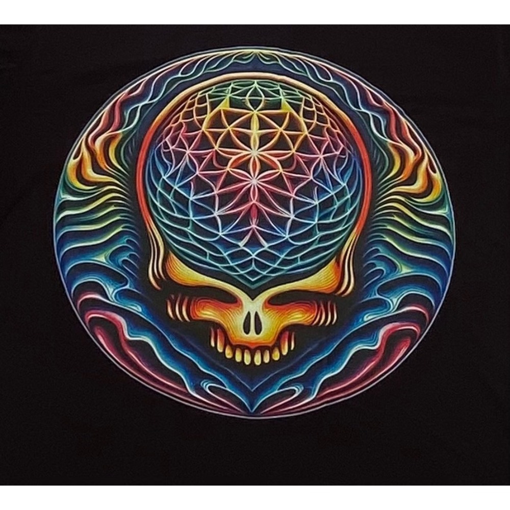 Grateful Dead‎ Steal men's M Your Face Psychedelic Graphic T-Shirt Black